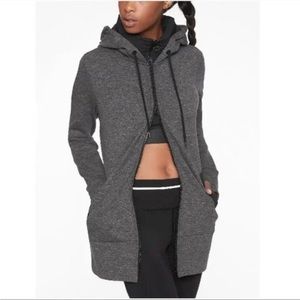 Athleta Long Victory Hoodie Dark Gray Size Medium